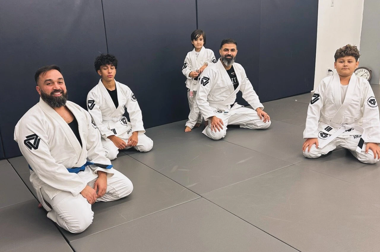 Adults building confidence through martial arts